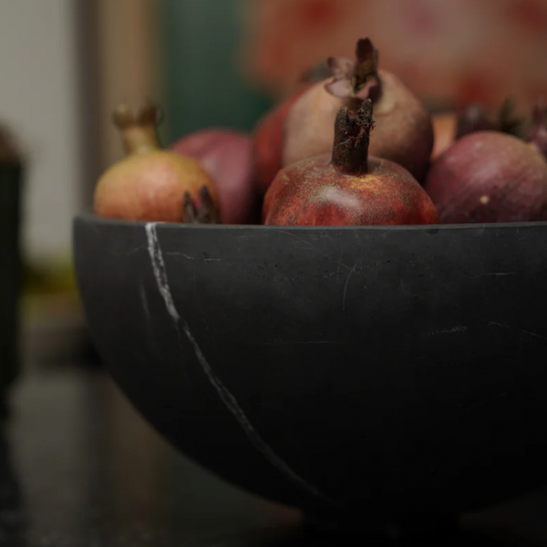Grande Artisan Marble Bowl Black
