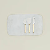 3-Piece Brass & Stainless Steel Cheese Knife Set