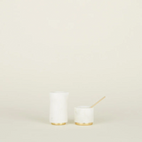Brass & White Marble Creamer