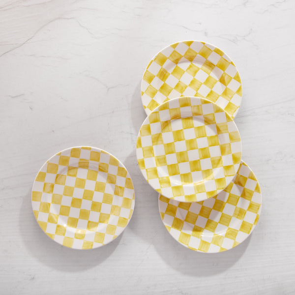 La Vichy Dessert Plate Yellow