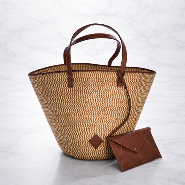 Marcial Copper Zig Zag Tote 