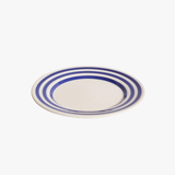 La Vuelta Dessert Plate, White/Blue