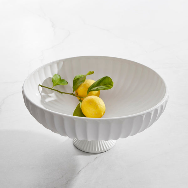 Cassian Fluted Footed Bowl