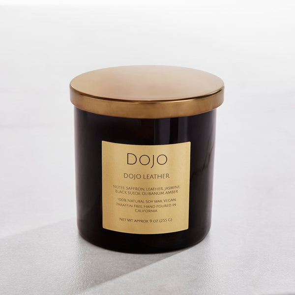 DOJO Leather Luxury Candle