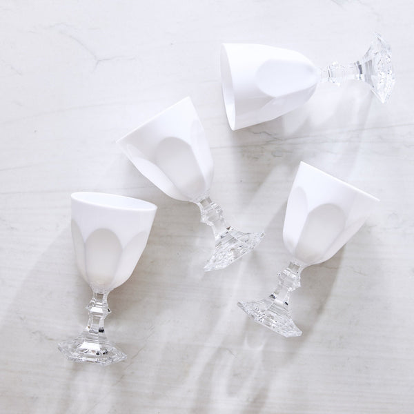 Dolce Vita Crystalline Water Glass Bianco