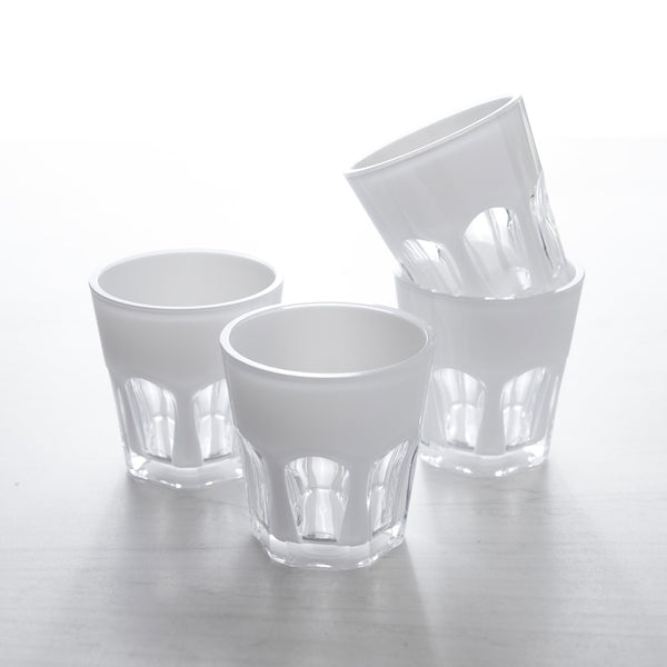 Duo Crystalline Tumbler Bianco