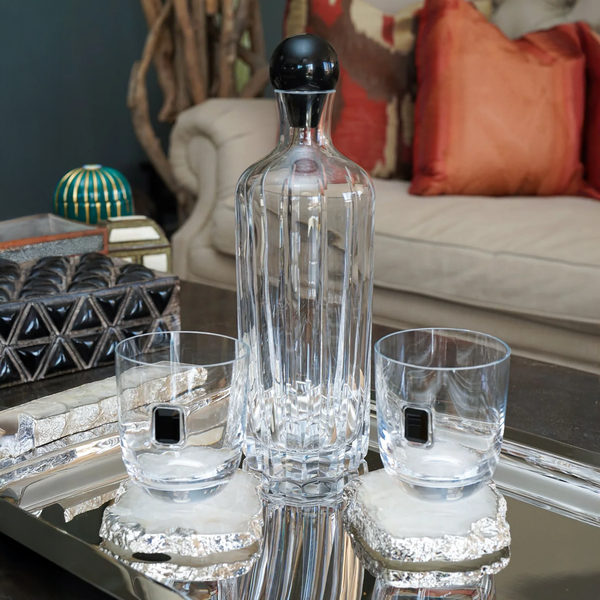 Elevo Luna Double Old Fashioned, Obsidian, Set of 2