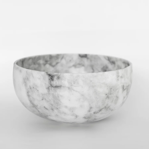 Grande Artisan Marble Bowl White