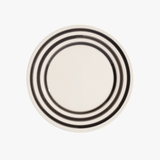 La Vuelta Dessert Plate, White/Black