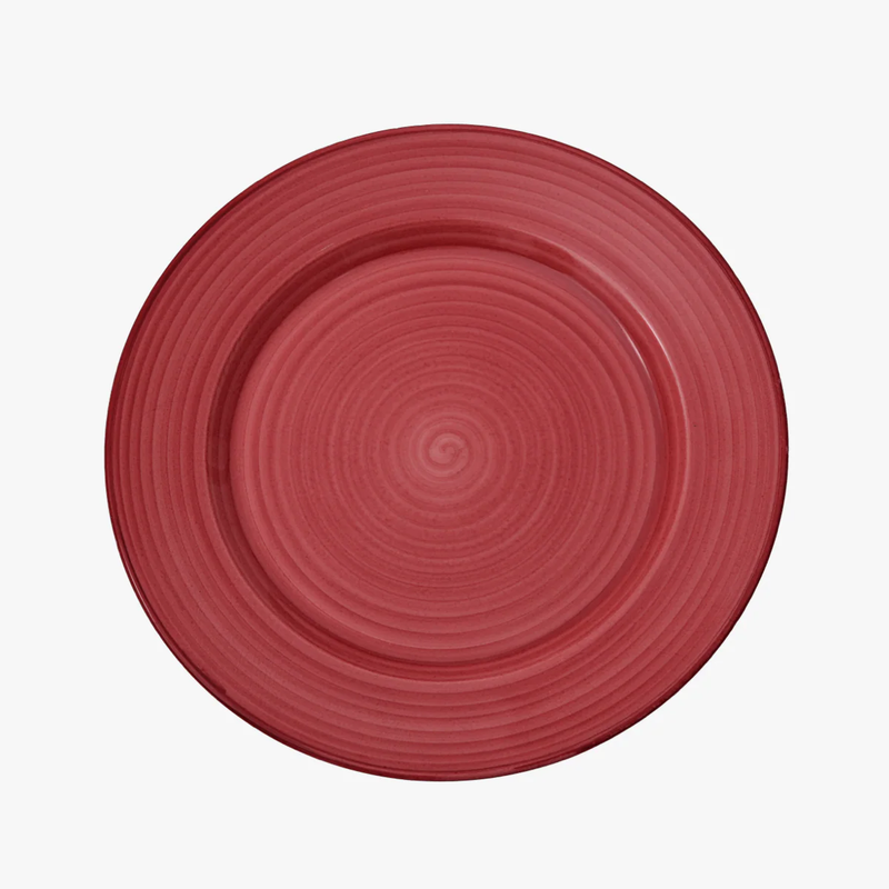 Le Crayon Dinner Plate in Burgundy