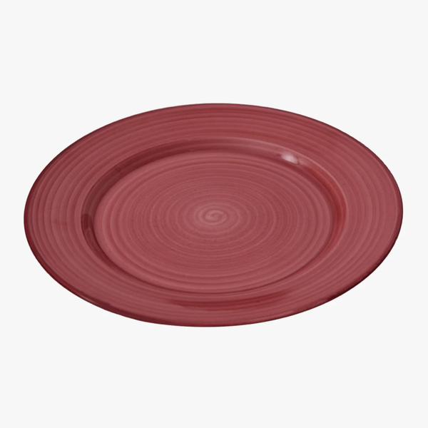 Le Crayon Dinner Plate in Burgundy