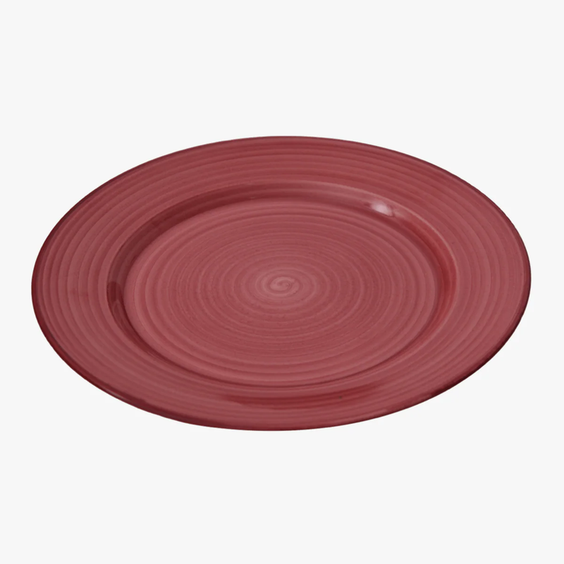 Le Crayon Dinner Plate in Burgundy