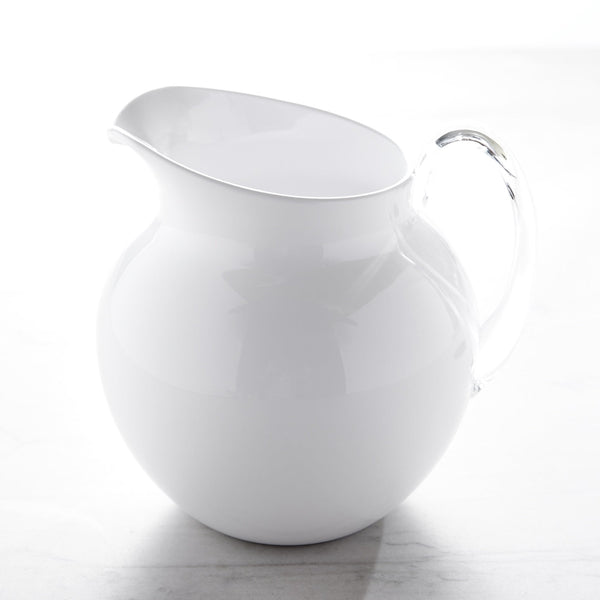 Pallina Crystalline Pitcher Bianco