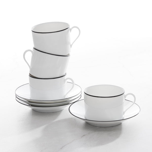 Fine Onyx Limoges Breakfast Cup and Saucer