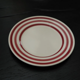 La Vuelta Dessert Plate, White/Red