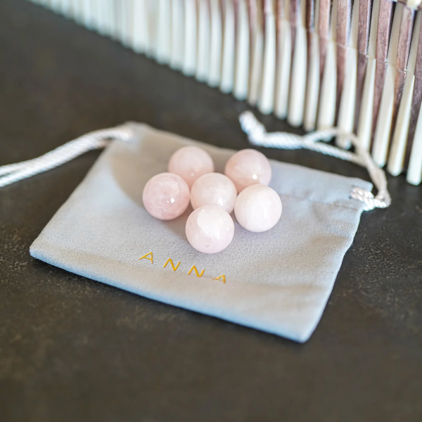 Vida Wine Gems, Rose Quartz, Set of 6