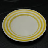 La Vuelta Dessert Plate, White/Yellow