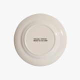 La Vuelta Dessert Plate, White/Yellow