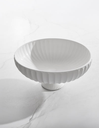 Cassian Fluted Footed Bowl