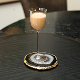 Lumino Coasters, Midnight Agate & Gold, Set of 4