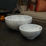 Chico Artisan Marble Bowl White